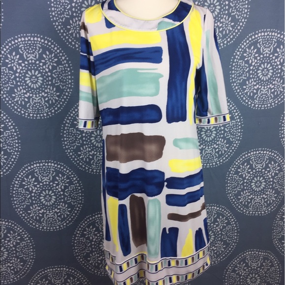 BCBGMaxAzria Colorful Shift Dress - Picture 1 of 6